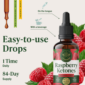 HERBAMAMA Cétones de Framboise 150g ingrédients sur l'étiquette