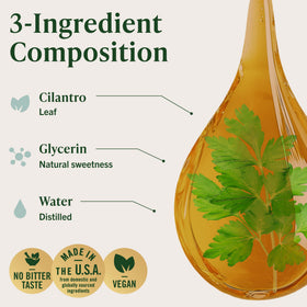 HERBAMAMA Cilantro 240g flacon avec verre d'eau
