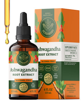 HERBAMAMA Extrait Liquide d'Ashwagandha 281g vue avant
