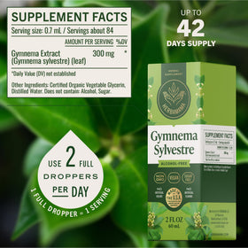 HERBAMAMA Gymnema Sylvestre 209g compte-gouttes en action
