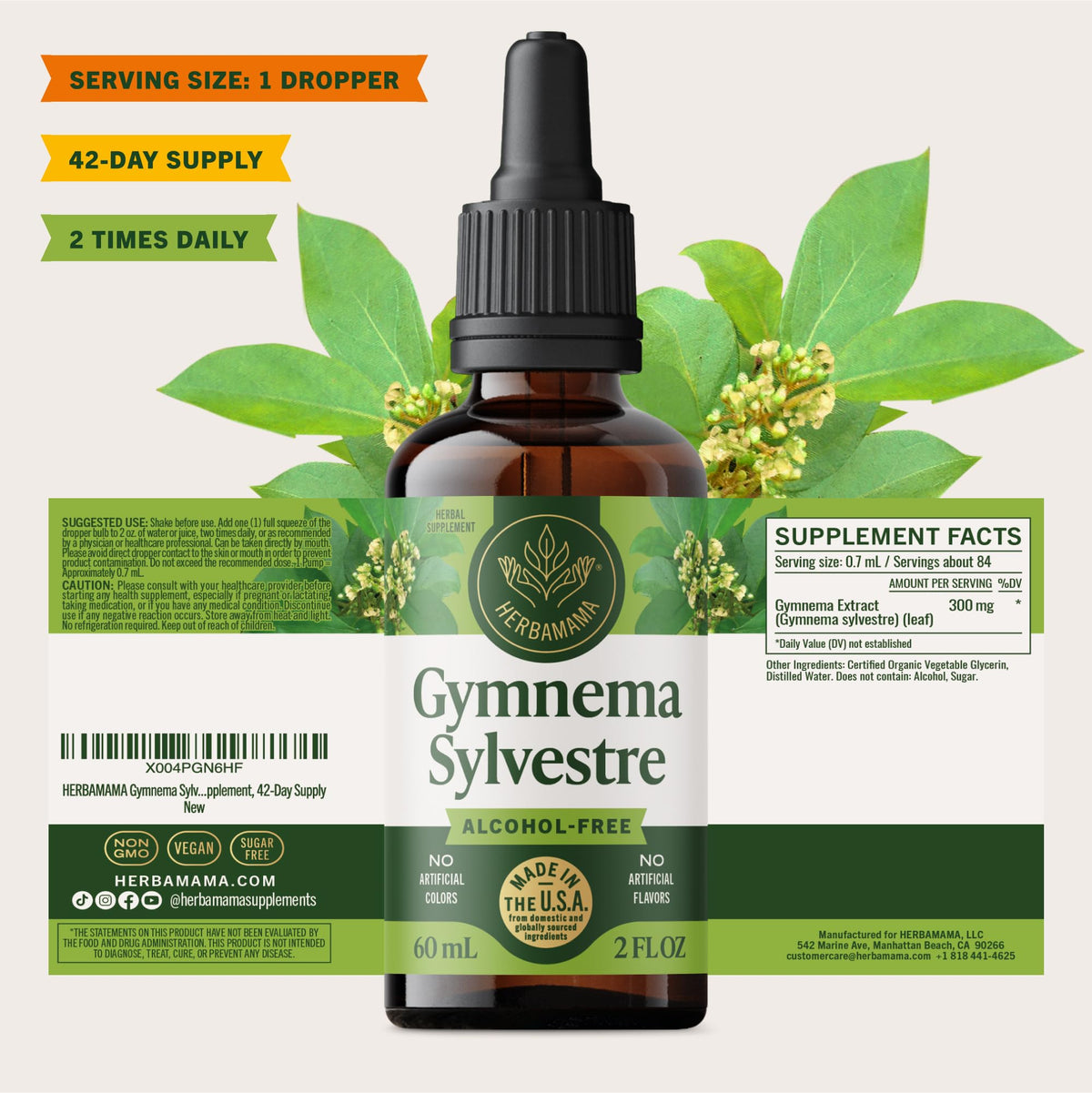 HERBAMAMA Gymnema Sylvestre 209g en milieu de vie quotidienne