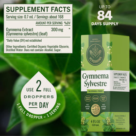 HERBAMAMA Gymnema Sylvestre 281g avec étiquette visible