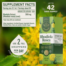 HERBAMAMA Rhodiola Rosea 150g étiquette avec ingrédients