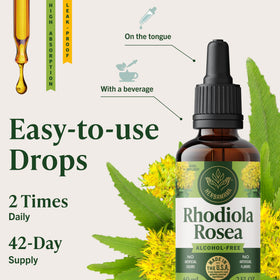 HERBAMAMA Rhodiola Rosea 150g flacon avec vue de côté