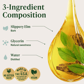 HERBAMAMA Slippery Elm dans un verre d'eau