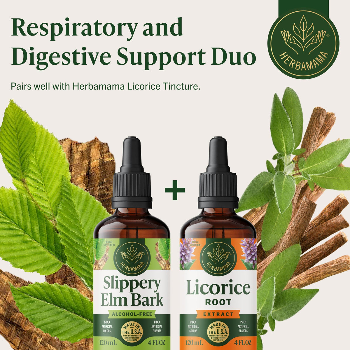 HERBAMAMA Slippery Elm en utilisation quotidienne
