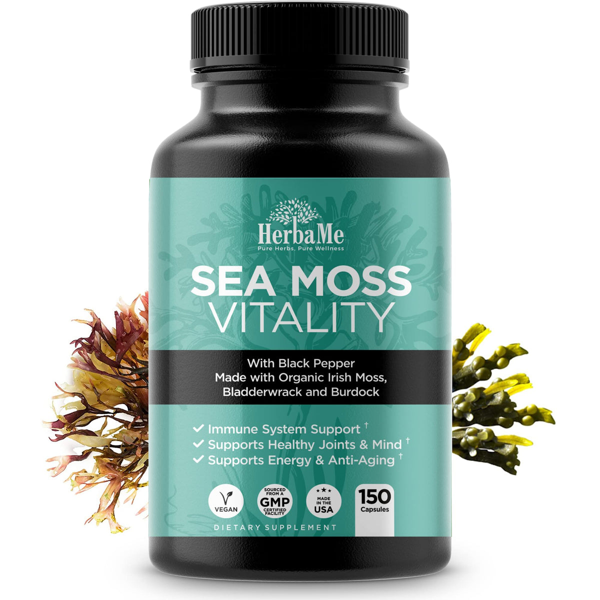 HerbaMe Algues Irlandaises 150 capsules vue de face