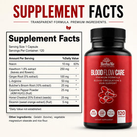 HerbaMe Circulation Sanguine 120 Capsules en milieu de vie actif