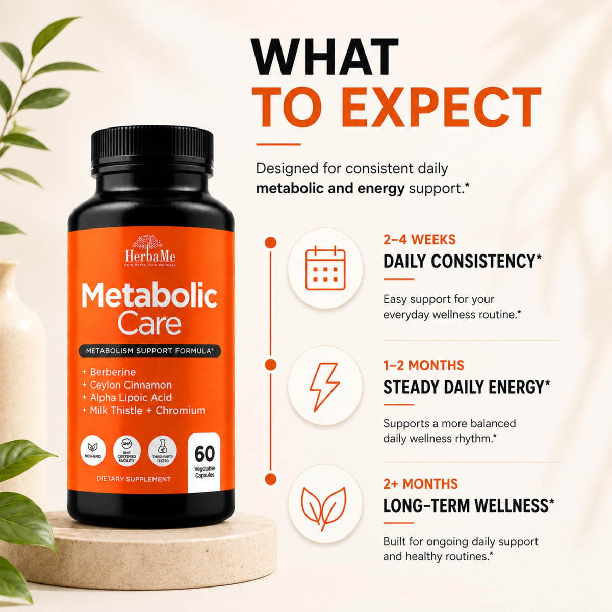 HerbaMe complément alimentaire berbérine 70g à côté d'autres suppléments