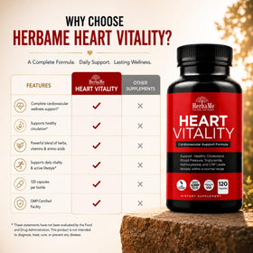 HerbaMe Complément Alimentaire Santé Cardiaque 159g étiquette
