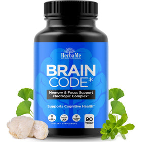 HerbaMe complément nootropique cérébral 91g vue de face
