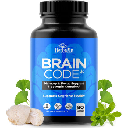 HerbaMe complément nootropique cérébral 91g vue de face
