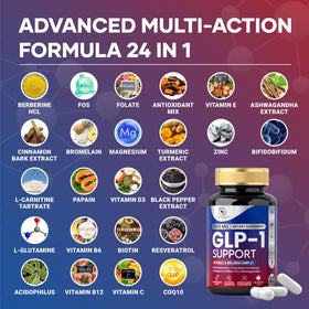 HerbaSpot Complément Alimentaire 24-en-1 1000 mg capsules