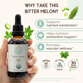 HerbEra Melon amer Bio 2 fl oz bouteille vue arrière
