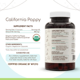 HerbEra Poppy de Californie 120 capsules étiquette