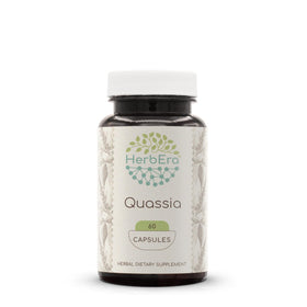 HerbEra Quassia Amara capsules végétales 60 unités, vue de face