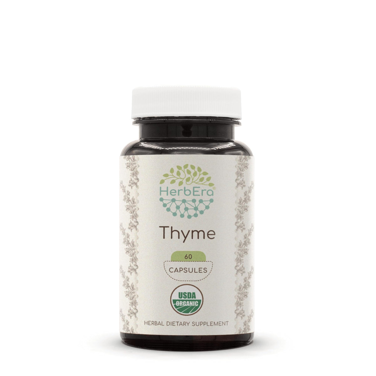HerbEra Thym 60 capsules vue de face avec étiquette