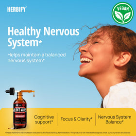 HERBIFY Complément Lion's Mane 120 ml bouteille avec fond neutre