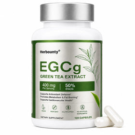 Herbounty extrait de thé vert 50% EGCG capsules boîte vue avant