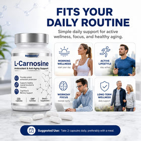 Herbounty L-Carnosine 500mg dans un cadre de vie actif