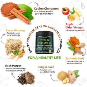 Herbpy Compléments Alimentaires Ceylan Cannelle 6en1 dosage