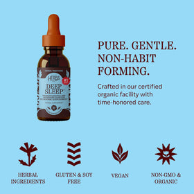 Herbs Etc. Deep Sleep Classic extrait liquide sur fond blanc