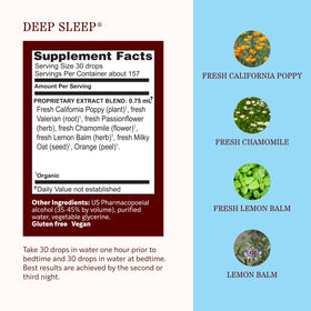 Herbs Etc. Extrait Liquide Deep Sleep Classic 4 fl oz, emballage