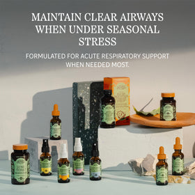 Herbs Etc. Respiratonic Extrait Liquide 60 ml, flacon sur une surface en bois