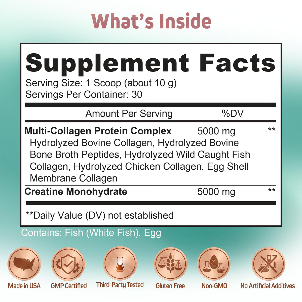 Herbtonics créatine femme 5000mg côté avec autres compléments