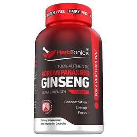 Herbtonics Ginseng Rouge Coréen 1500mg 240 capsules végétales