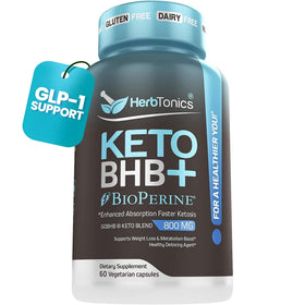 Herbtonics Keto BHB+ BioPerine 60 capsules vue de face