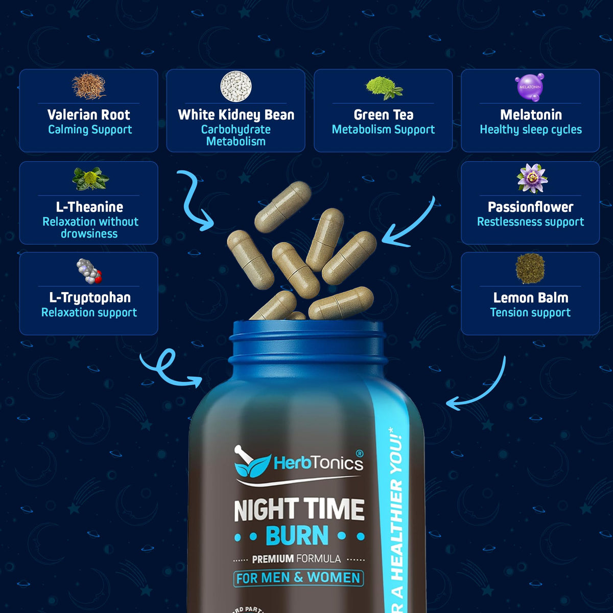 Herbtonics Sommeil et Métabolisme avec racine de valériane