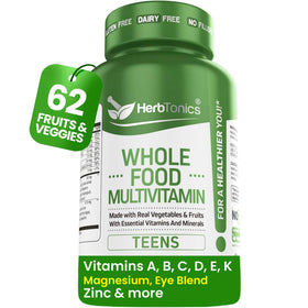 Herbtonics Vitamines Multivitamines Complètes pour Adolescents 60 Capsules vue de face
