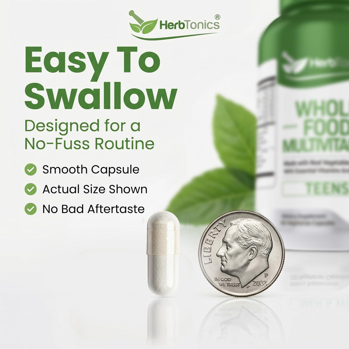Herbtonics Vitamines Multivitamines Complètes pour Adolescents 60 Capsules format de capsule