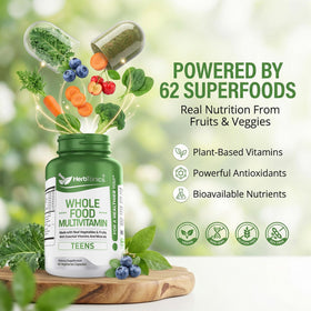 Herbtonics Vitamines Multivitamines Complètes pour Adolescents 60 Capsules ingrédients