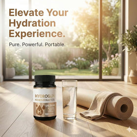 HerbX Tablettes d'Eau Hydrogène - Comprimés dans une main