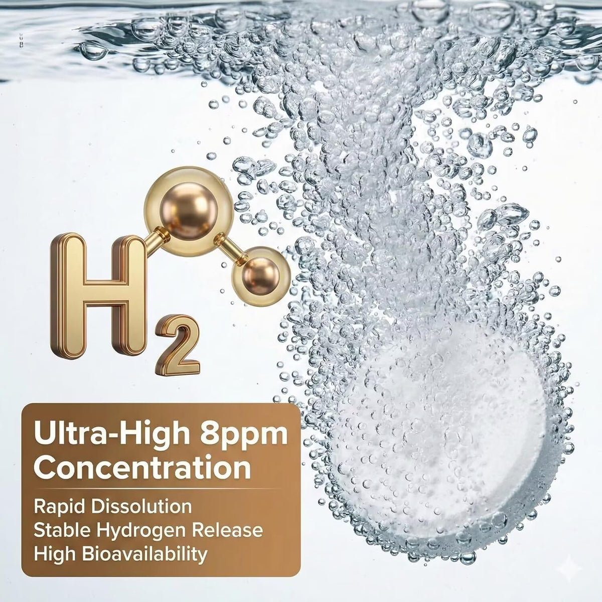 HerbX Tablettes d'Eau Hydrogène - Détails des ingrédients