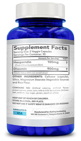 Hesperidin Plus 1000mg gélules végétariennes avec emballage
