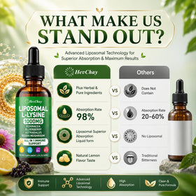 HevChay L-Lysine Liquide 1000mg étiquette