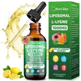 HevChay L-Lysine Liquide 1000mg flacon avant