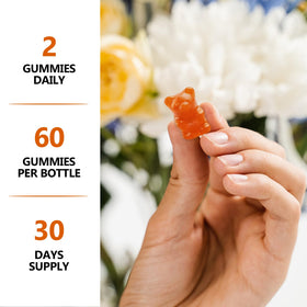 HFELIZ Choline Gummies 60 Comp. arrière de l'emballage