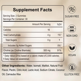HFELIZ Choline Gummies 60 Comp. présentation des gummies