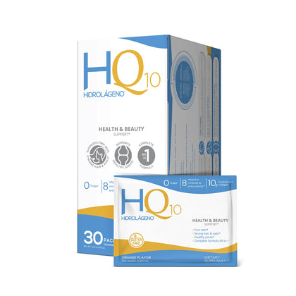 HIDROLÁGENO Q10 collagène hydrolysé en sachets, emballage avant