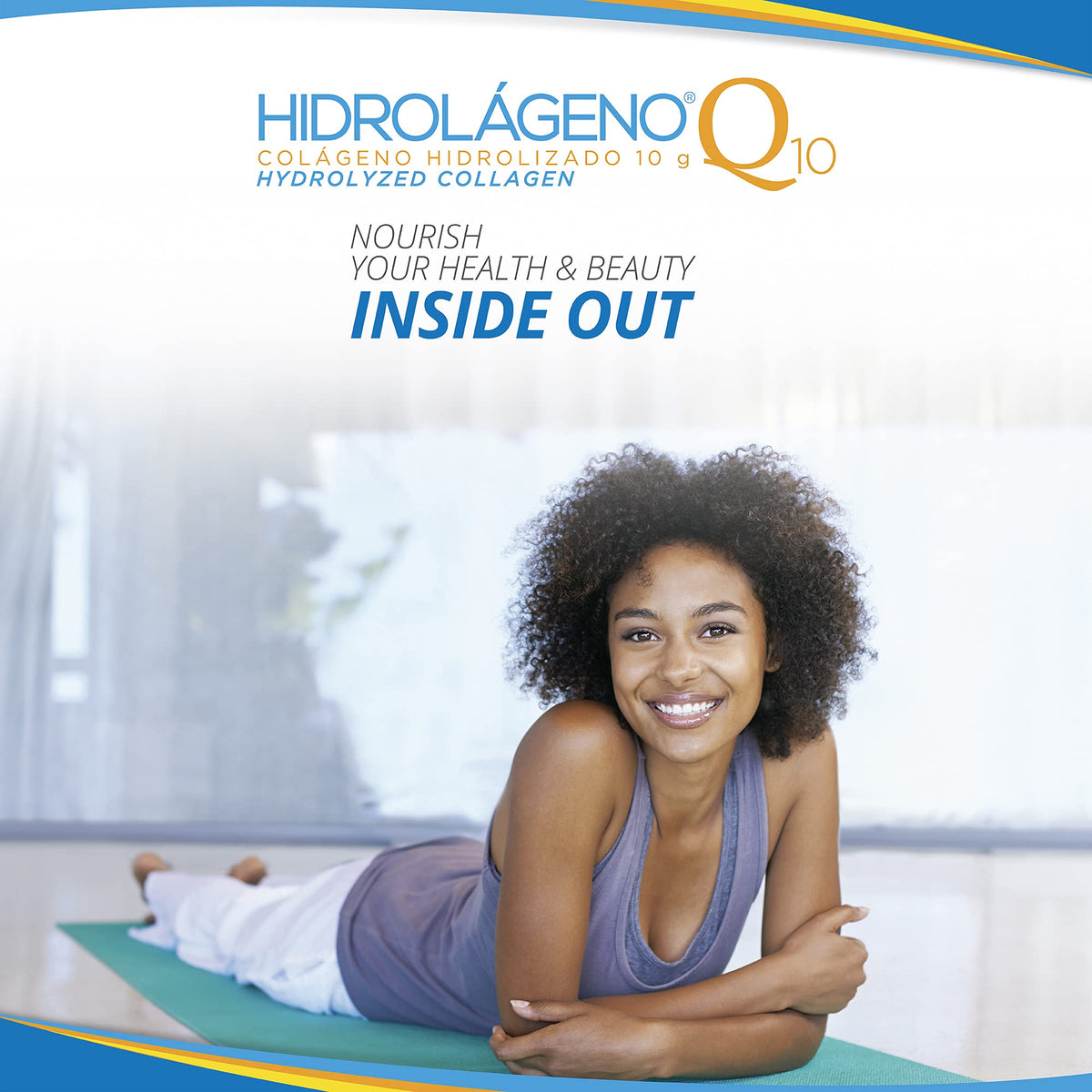 HIDROLÁGENO Q10 collagène hydrolysé, présentation des ingrédients sur l'emballage