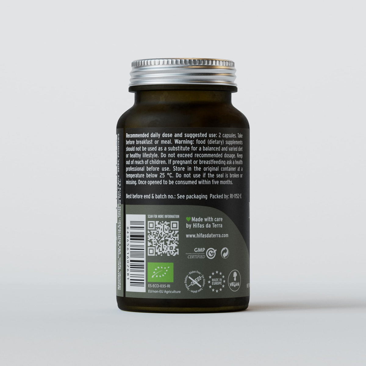 HIFAS DA TERRA Mico-Leo pot en verre avec lumière naturelle
