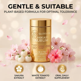 Hikari Aurum Glutathione Capsule vue arrière de la boîte