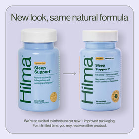 Hilma Complément Alimentaire Sommeil emballage et capsules