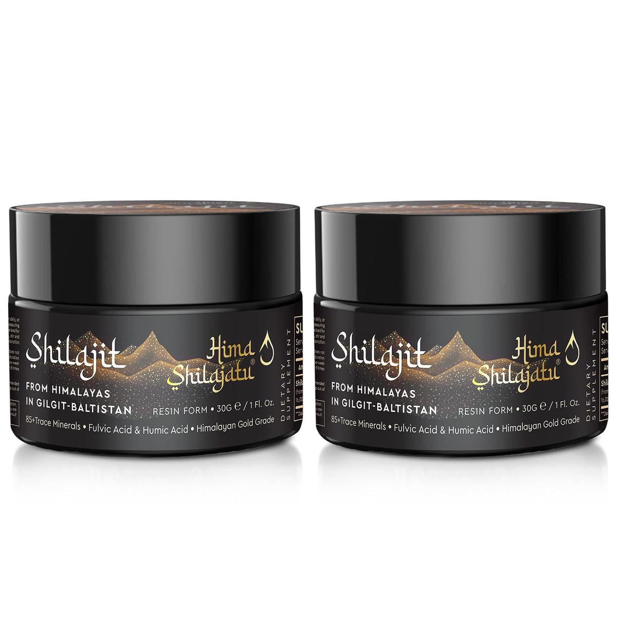 Hima Shilajatu résine de shilajit pur Himalayen 240g, vue de face
