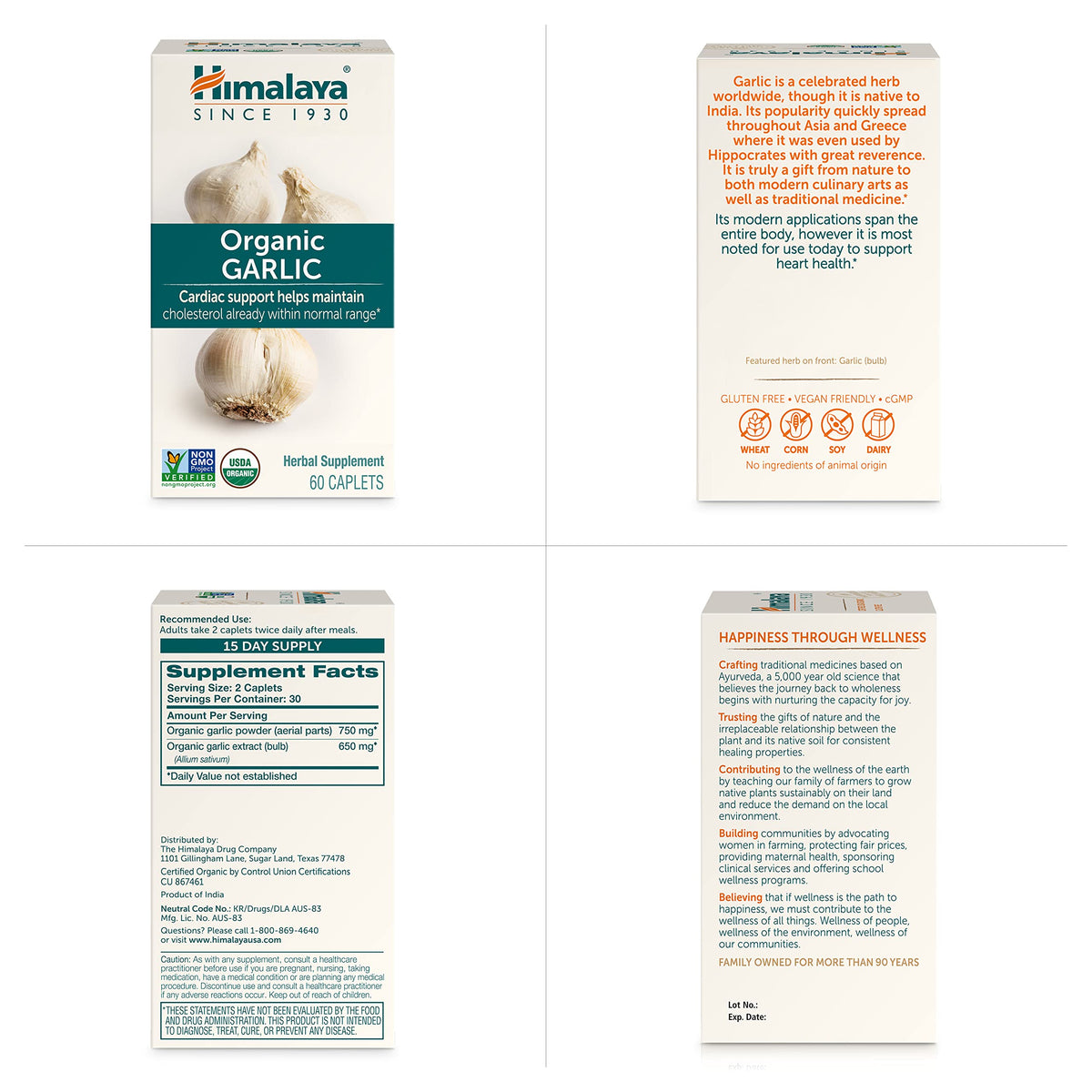Himalaya Ail Bio 1400 mg, 60 Comprimés, prise quotidienne