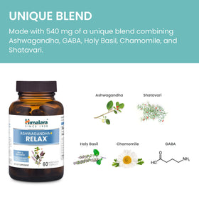 Himalaya Ashwagandha+ 540 mg, capsules végétales avec herbes